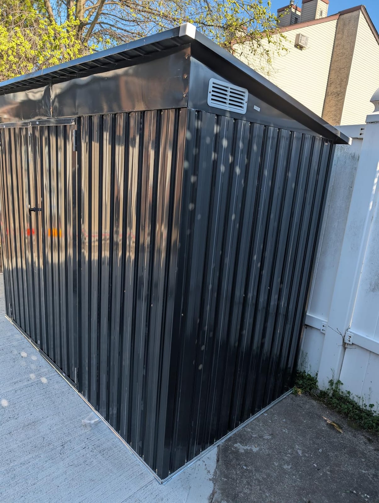 Aoxun 7.5'x4' Outdoor Storage Shed with 3 Lockable Doors & 14mm PP Floor customer photo 2