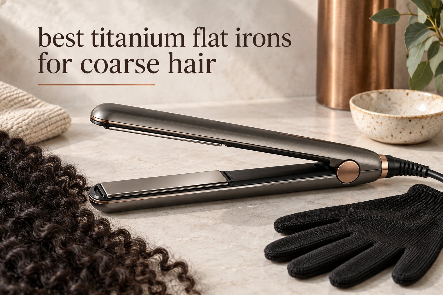 best titanium flat irons for coarse hair