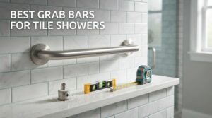 best grab bars for tile showers