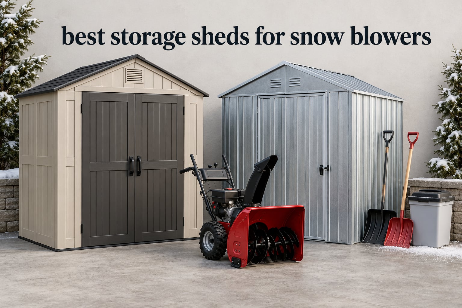 best storage sheds for snow blowers