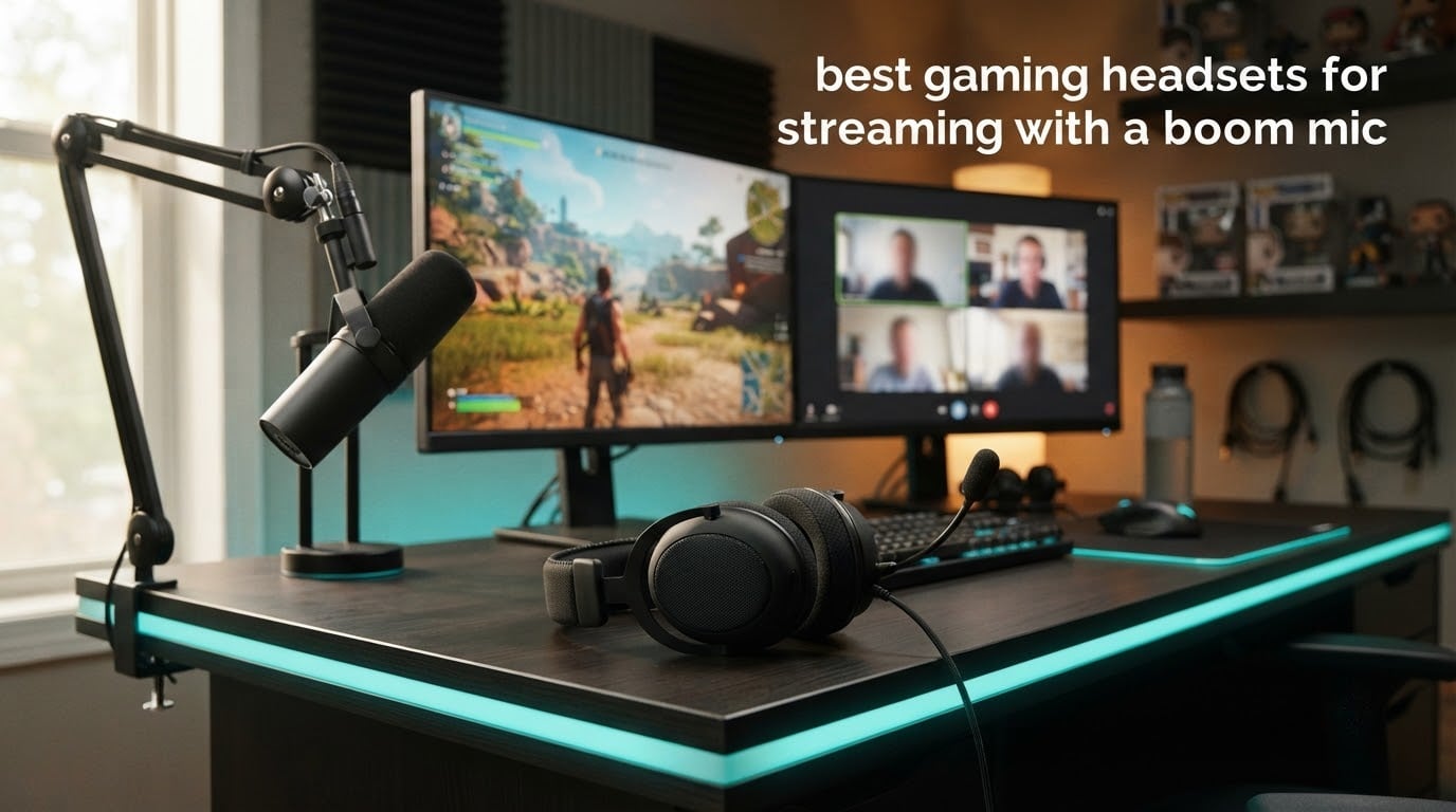 best gaming headsets for streaming with a boom mic