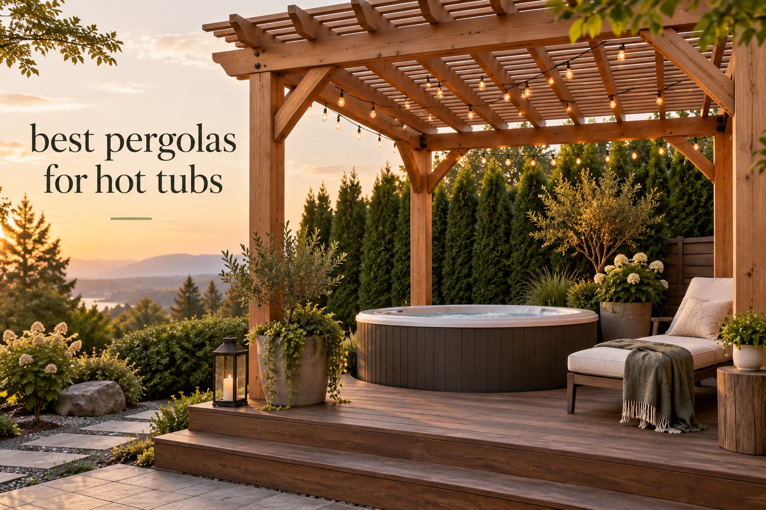best pergolas for hot tubs