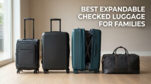 best expandable checked luggage for families