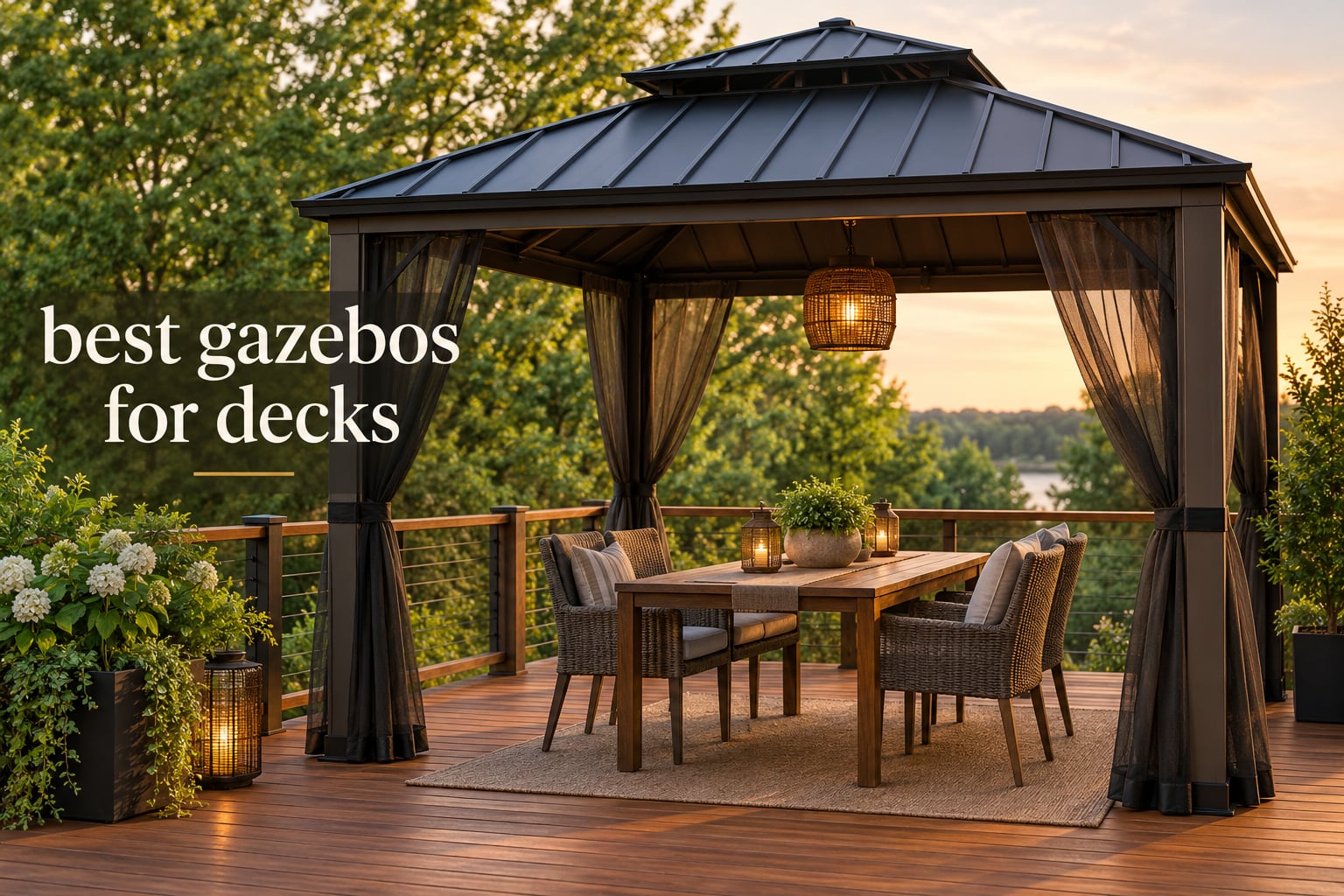 best gazebos for decks