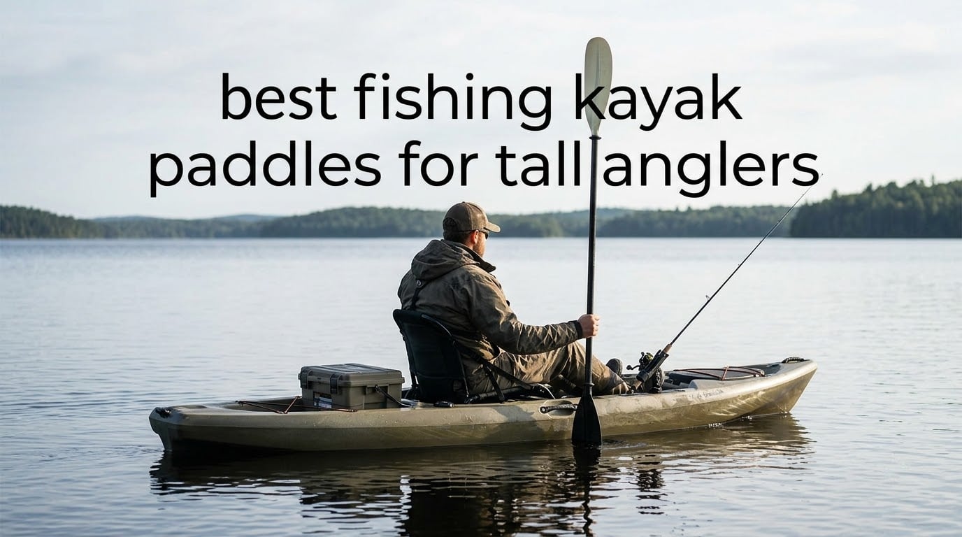 best fishing kayak paddles for tall anglers