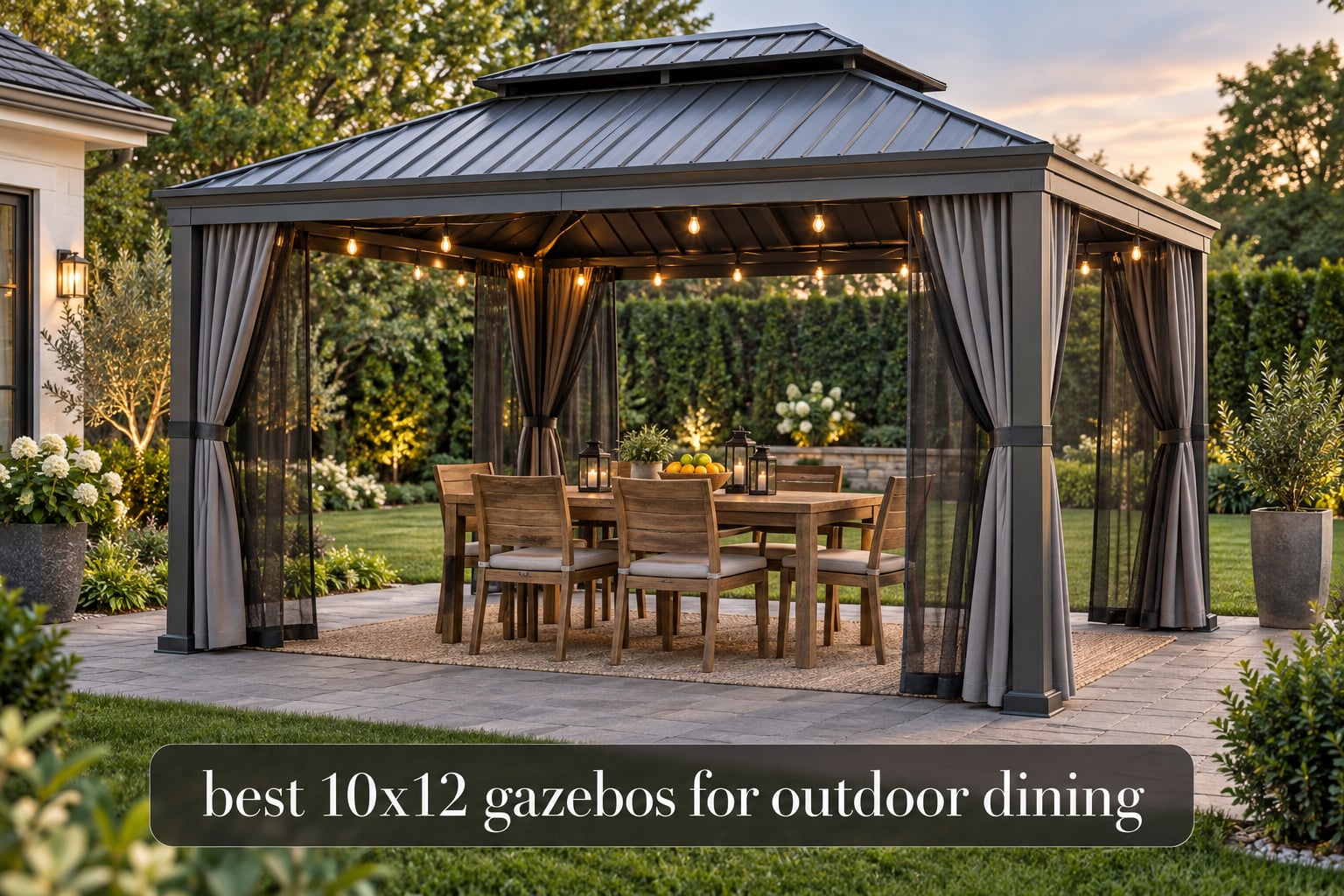 best 10x12 gazebos for outdoor dining