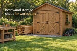 best wood storage sheds for workshops