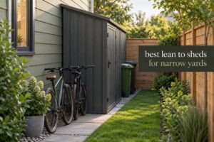 best lean to sheds for narrow yards