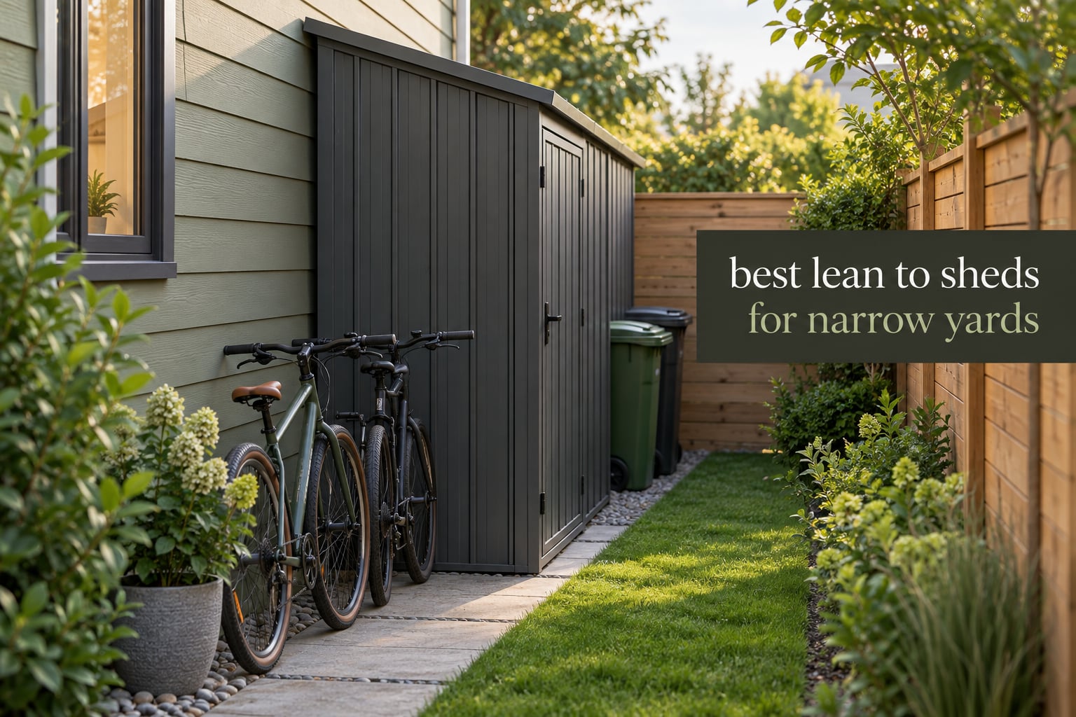 best lean to sheds for narrow yards