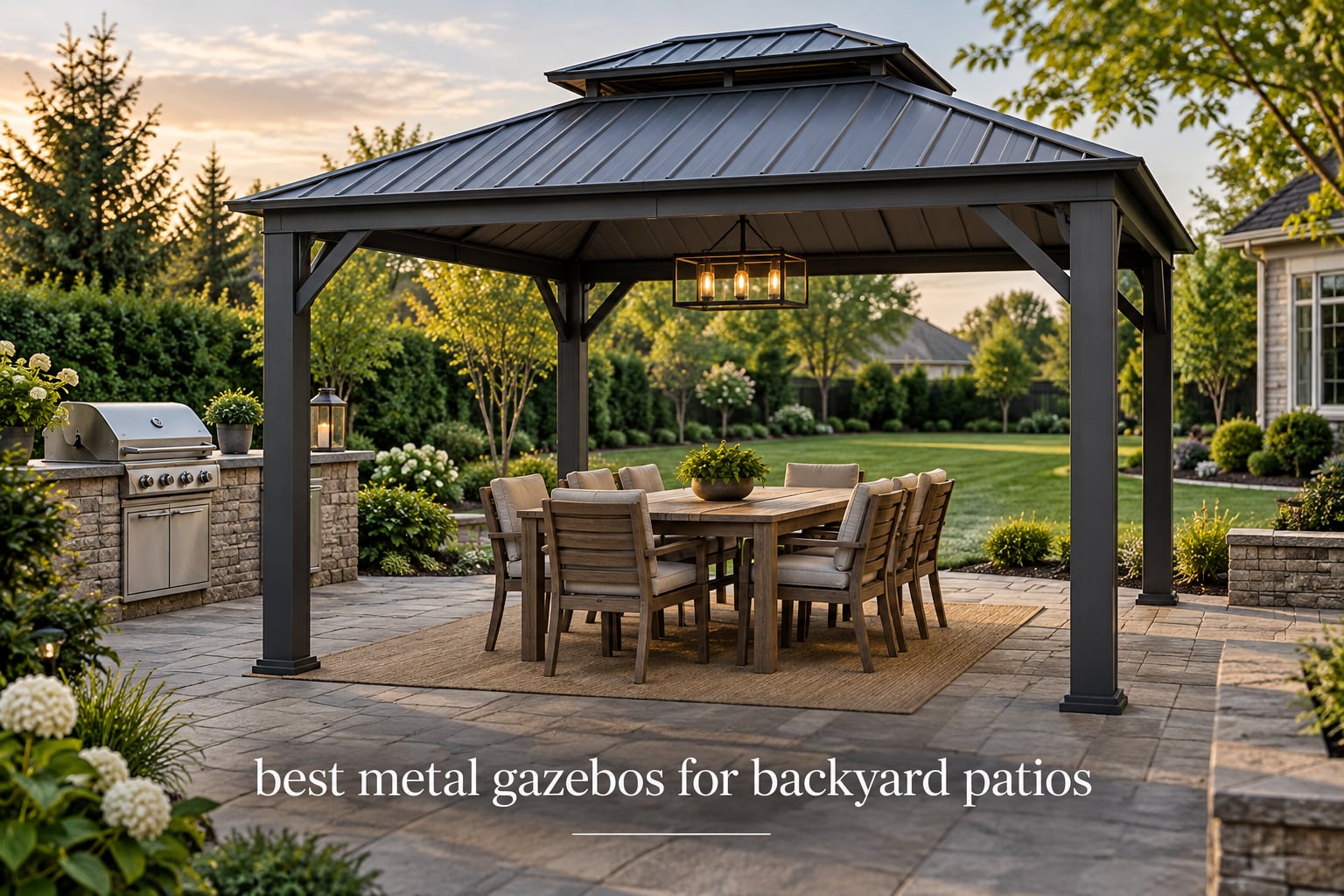 best metal gazebos for backyard patios