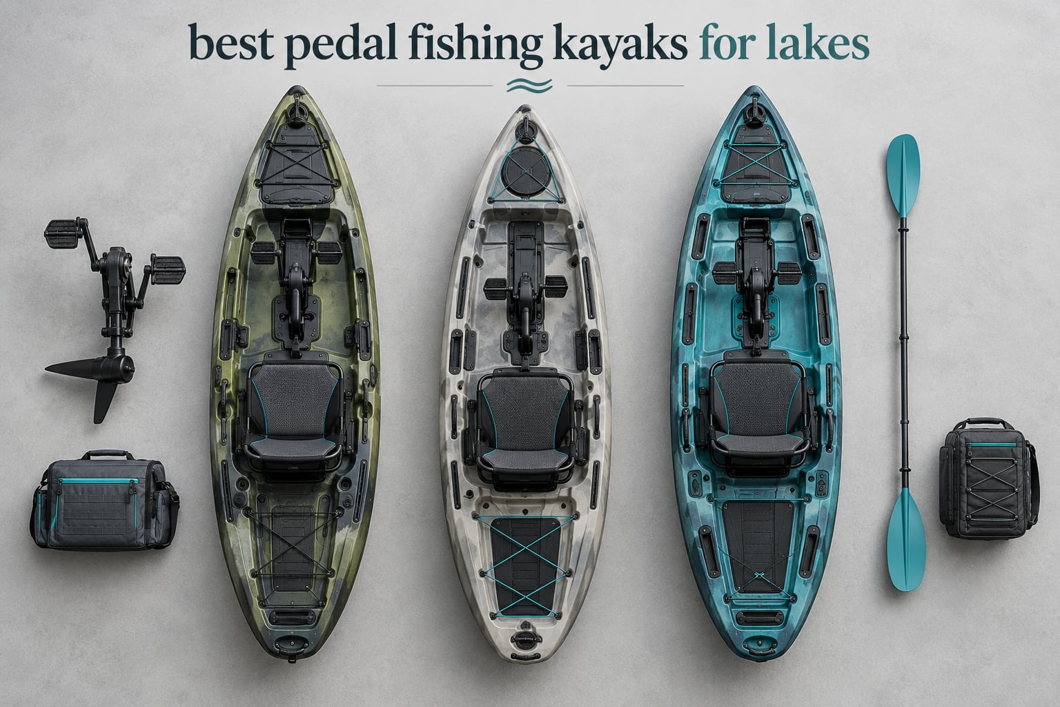 best pedal fishing kayaks for lakes