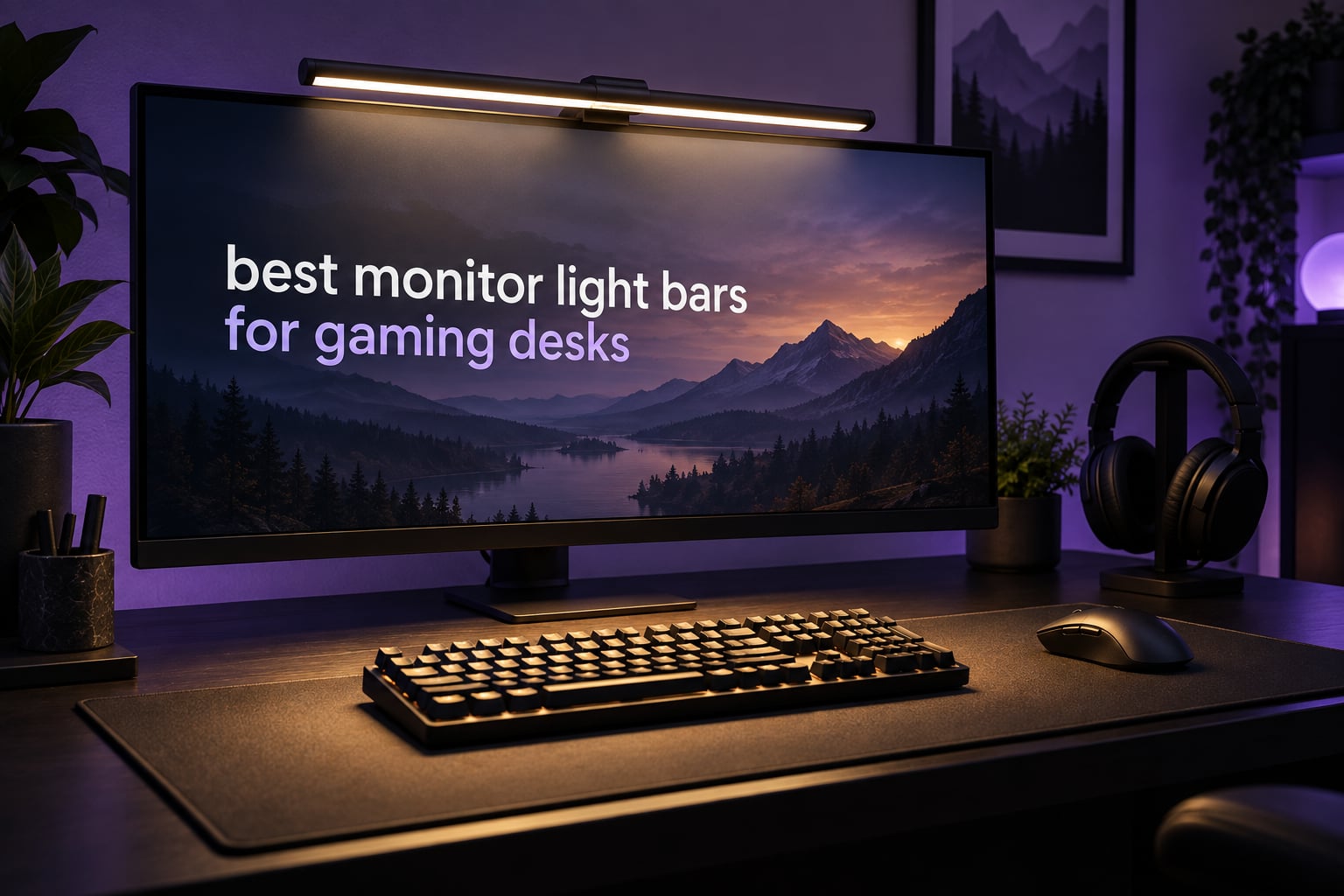 best monitor light bars for gaming desks