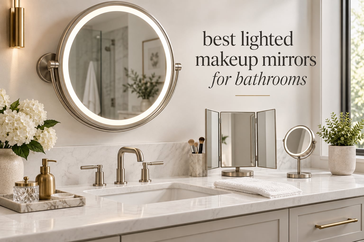 best lighted makeup mirrors for bathrooms