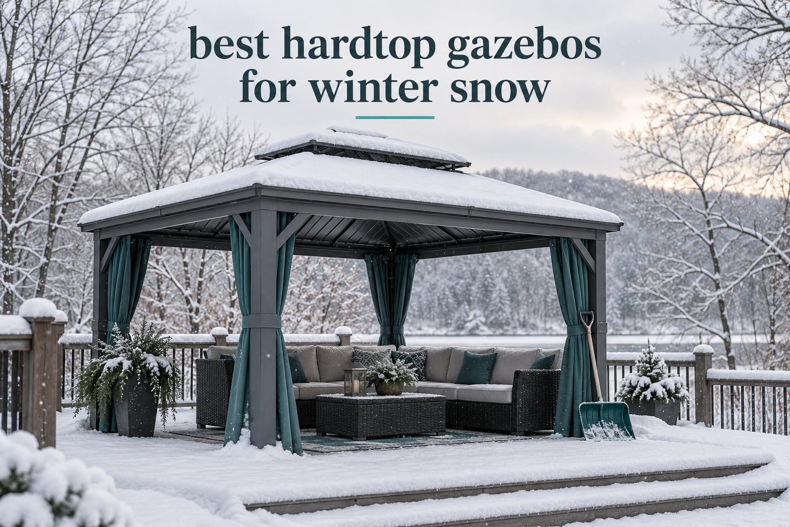 best hardtop gazebos for winter snow