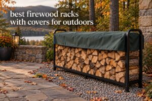 best firewood racks with covers for outdoors