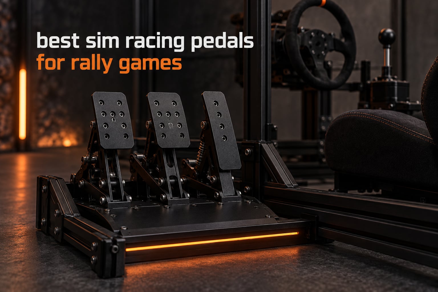 best sim racing pedals for rally games