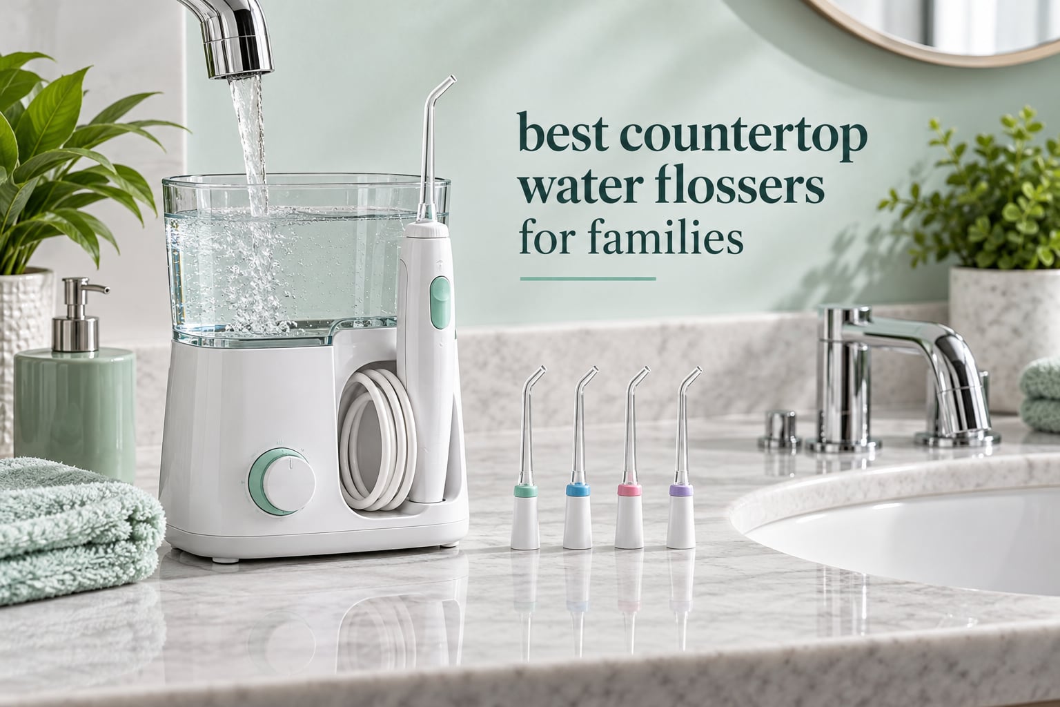 best countertop water flossers for families
